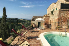 La Capanna,piscina,vista,WiFi,in paese San Giovanni D'asso